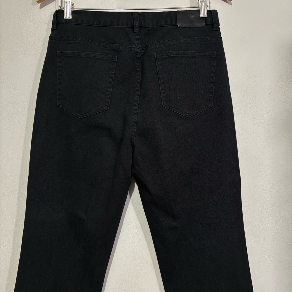 Ralph Lauren Bootcut Jeans Size 10 Black Lace Embroidered Crochet Detail - Picture 6 of 9